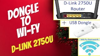 D-Link 2750U USB Dongle to Wi-Fy Configuration