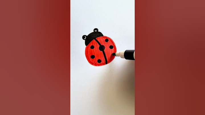 用圆画七星瓢虫简笔画