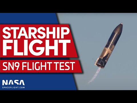 Starship SN9 Flight Test