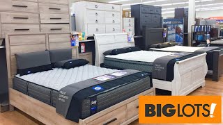 BIG LOTS BEDS BEDROOM FURNITURE DRESSERS BED FRAMES SHOP WITH ME SHOPPING STORE WALK THROUGH