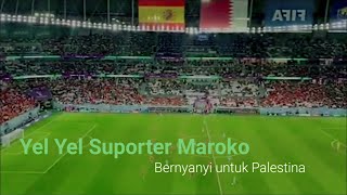 Yel yel Suporter Maroko untuk Palestina #viralvideo #ojol #maroko #maroco