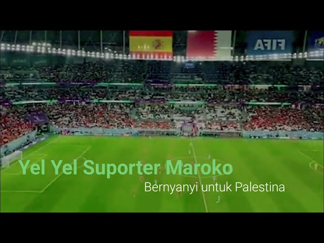 Yel yel Suporter Maroko untuk Palestina #viralvideo #ojol #maroko #maroco class=