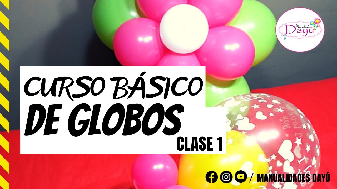Clase online decoración con globos trendy