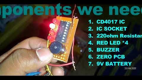 how to make NCV voltage detector || non contact AC line detector||cd4017