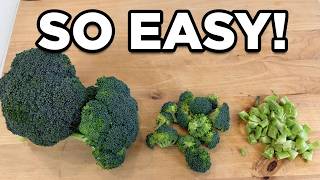 Cut Broccoli Into Florets Fast and Easy (No Waste!)