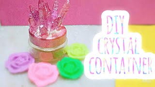 DIY crystal box | how to make a crystal box with hot glue gun stick | CraftFairChannel