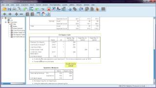 Chi-square test in SPSS + interpretation screenshot 5