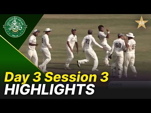 Session 3 Highlights | Karachi Region Blues vs FATA Region | Day 3 | QeAT 2025-26 | PCB | M2P1S