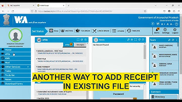 eOffice Tutorials - Attachment of RECEIPT to file in other way in efile ver 7.3.4