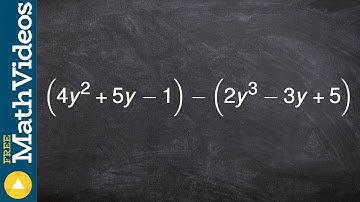 Learn how to subtract two trinomials from one another using the vertical method