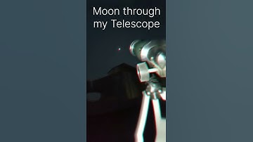 I captured the moon through my telescope 🔭 #music #moon #astrophotography #telescope