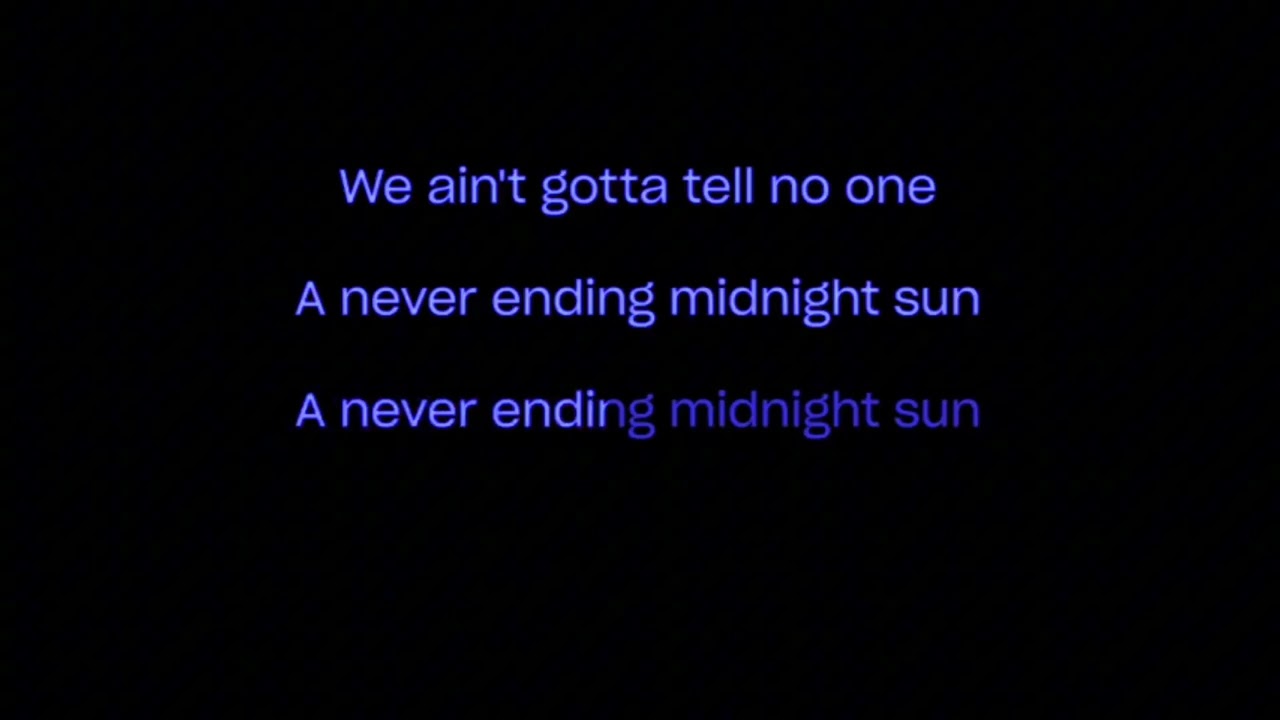Zara Larsson - Midnight Sun (Karaoke Version) male key