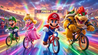 Mario Wins the Ultimate Mushroom Kingdom Cycle Race! 🚴🔥🏆 | Mario vs Bowser screenshot 3