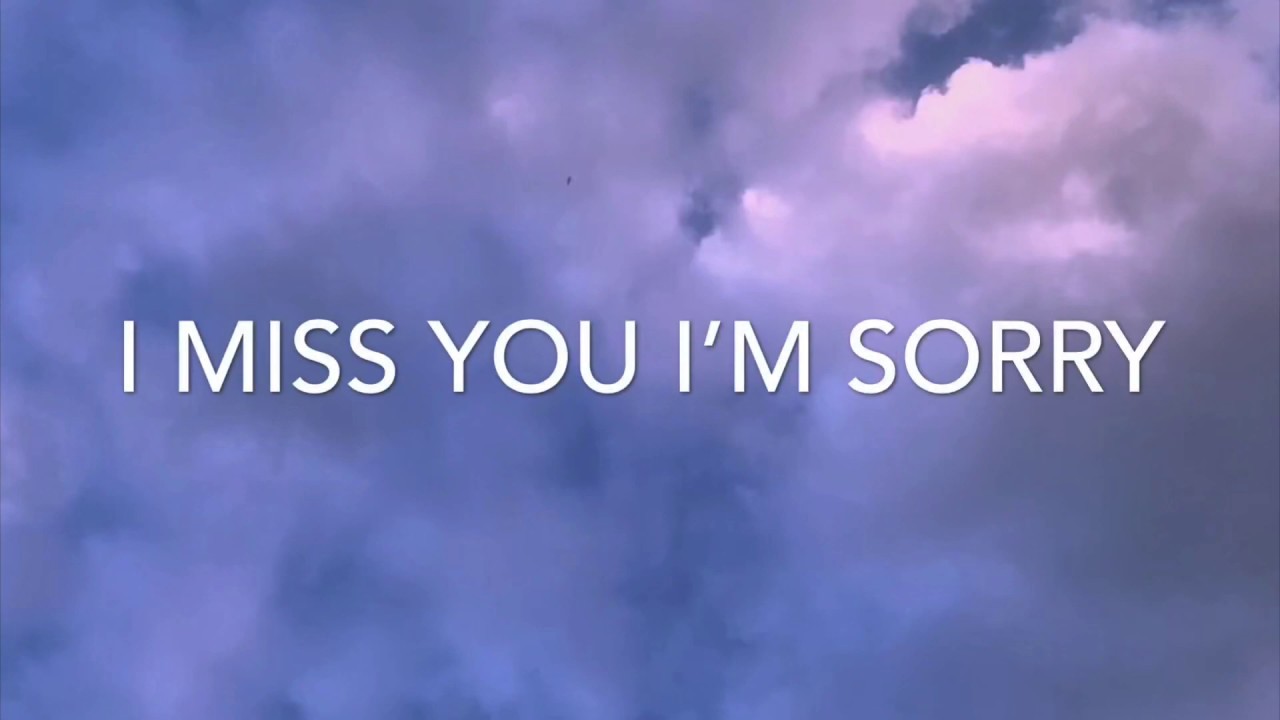 i miss you im sorry