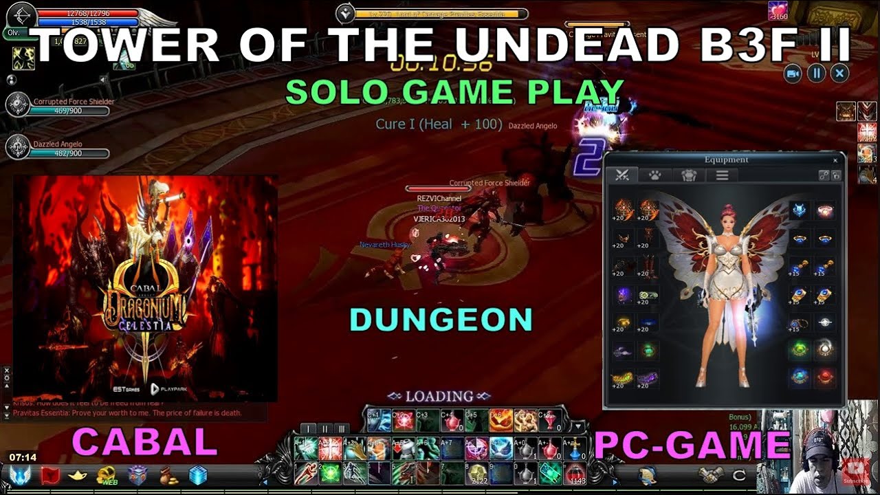 Tower of Undead B3F Part 2 Force Archer Solo Gameplay Cabal Ph 