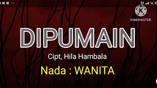 DIPUMAIN (Hila hambala) nada wanita - karaoke lagu lampung no vokal