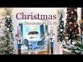 NEW CHRISTMAS DECORATE WITH ME II CHRISTMAS 2021 DECORATING IDEAS II ENTRY HALL DECOR