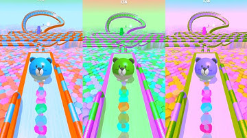 Action Balls : 3x Speed Run Mobile Gameplay Walkthrough iOS, Android Ball Colour Run (Part 183)