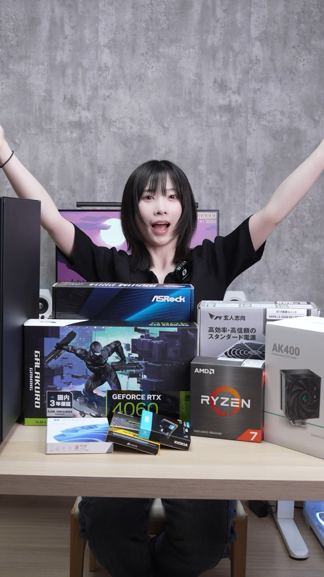 総額12万円でRTX4060搭載PCが完成したよー!! #自作pc