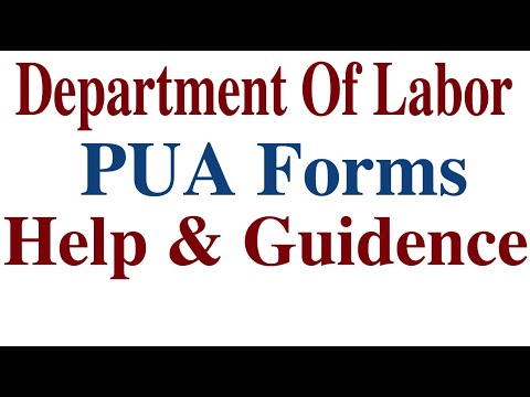 Department Of Labor PUA Forms
