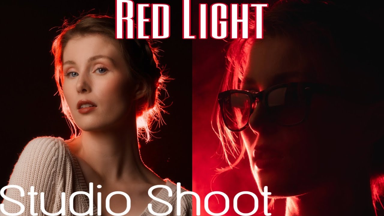Studio photoshoot with red lights- BTS MINI VLOG - YouTube