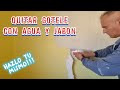 Como quitar el gotele con agua y jabon