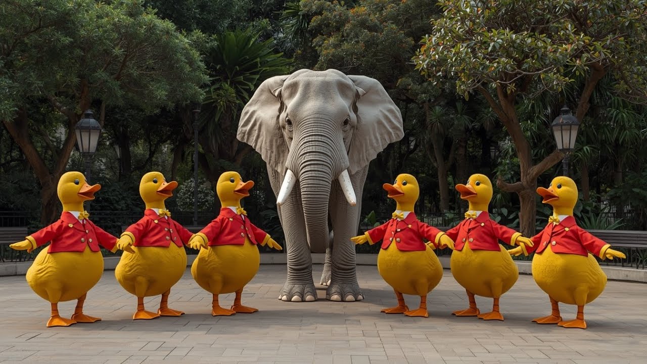 My Duck Has Lovely Friend Elephant | Kids Song