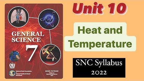 Class 7th unit 10 Heat and Temperature Short Q | SNC 2022 | NBF  @LearningAtHomeNaghmana