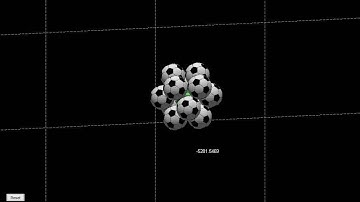 Lennard-Jones of 13 balls 3D Cooled Matlab