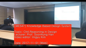 171101 Knowledge Based Design System : Reasoning in Design