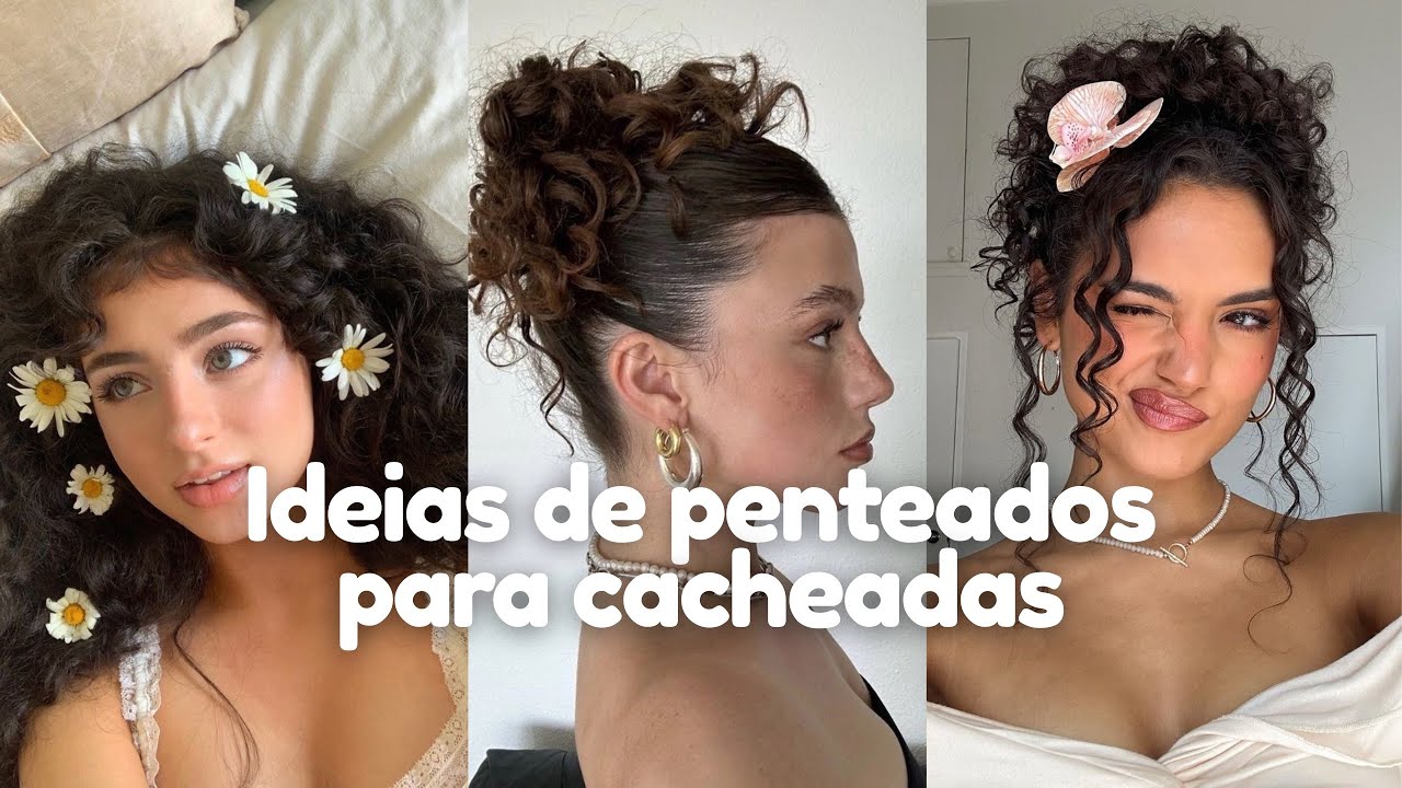 Ideias de penteados FÁCEIS para cabelo cacheado!
