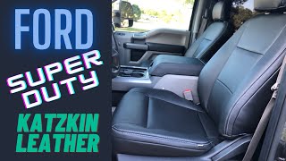 KATZKIN Ford F250 Seat Covers Before & After