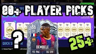 HUGE 25x 80+ PLAYER PICK PACK OPENING - FIFA 21 Ultimate Team