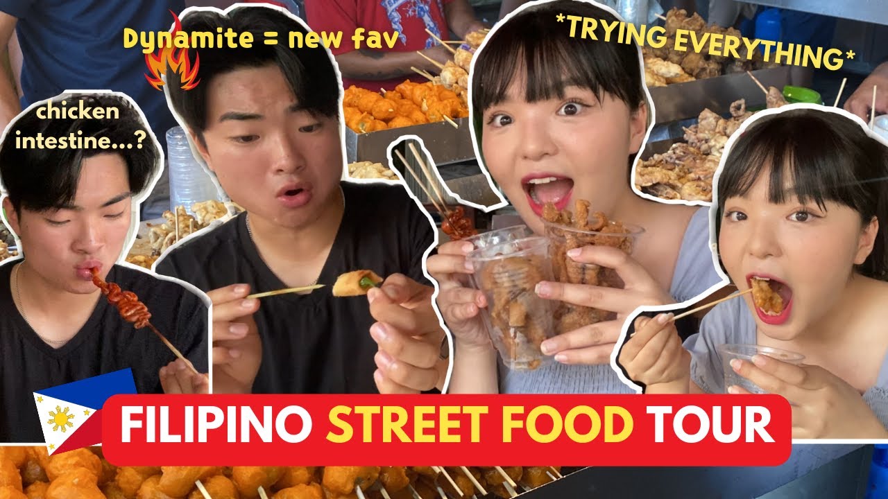 Introducing Filipino Street Food to my Korean Cousin *pogi* ! (feat. TOTOBITS)