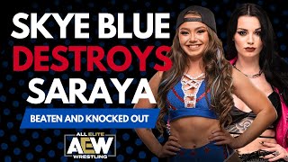 Saraya BEATEN and KNOCKED OUT by Skye Blue