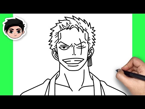 How To Draw Roronoa Zoro | One Piece - Easy Step By Step Tutorial