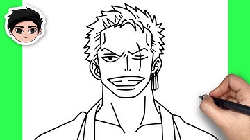 How To Draw Roronoa Zoro | One Piece - Easy Step By Step Tutorial
