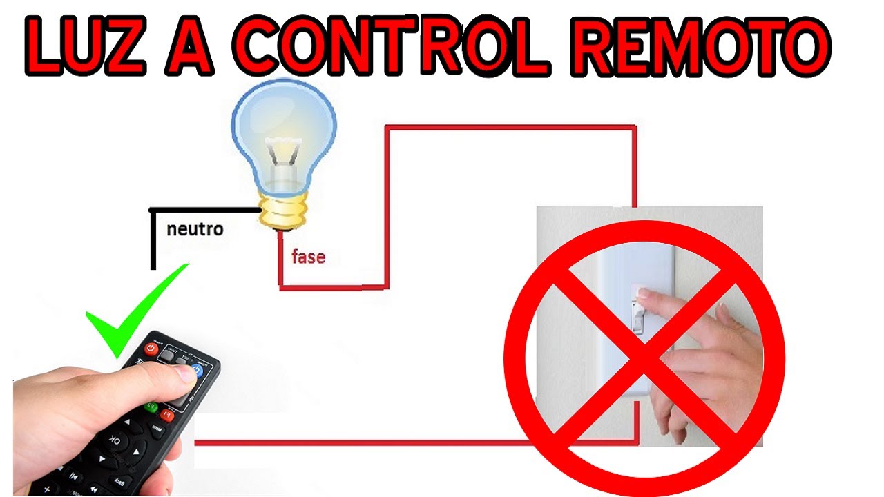 💡COMO LUZ CONTROL REMOTO - YouTube