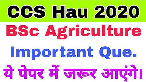 HAU 6 year Program: Most important question 2020