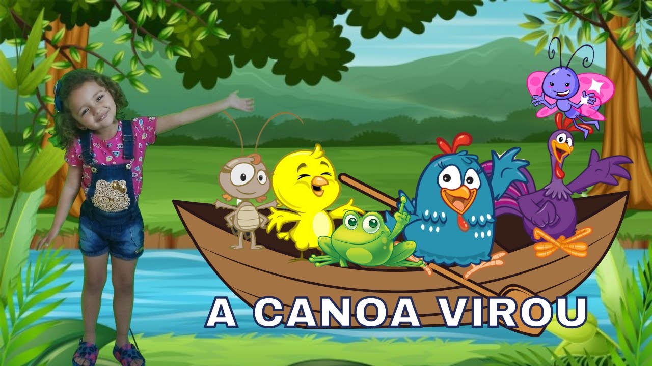 Galinha Pintadinha A Canoa Virou | Musica Infantil | Desenho animado ...