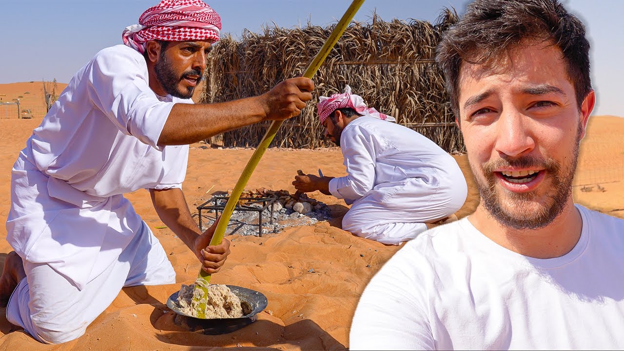 Bedouin Cook and Survive EXTREME HEAT (no rain in years)  Food in Oman