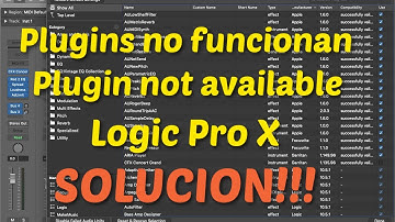 Plugins no funcionan en Logic Pro X Tutorial en Español