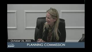 Planning Commission Meeting | OCTOBER 25, 2023