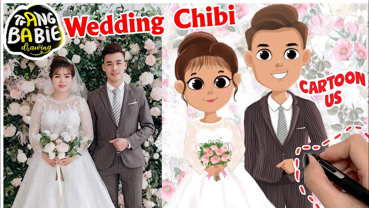 chibis wedding