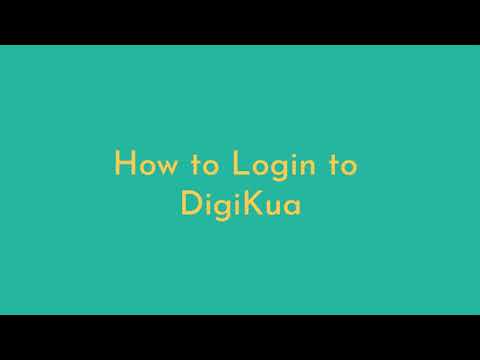 7  how to log in to  DigiKua