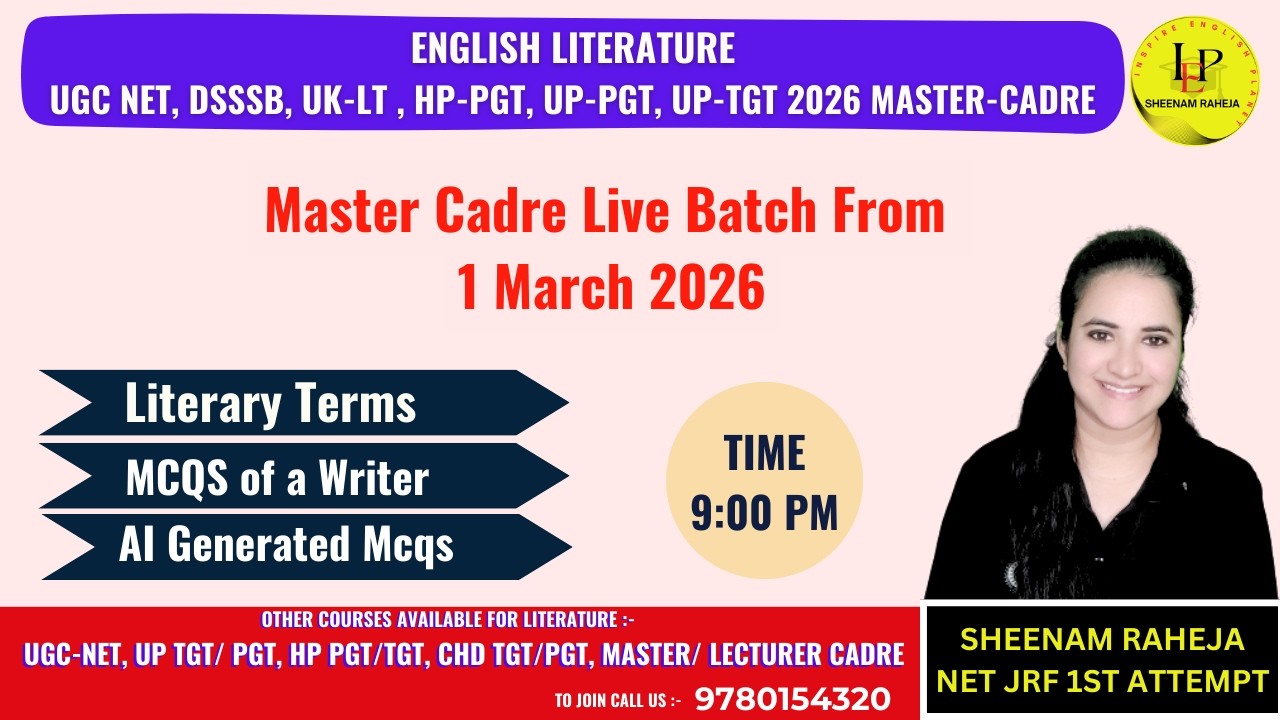 DAY-37- Literary terms + O' HENRY  IMP. MCQS #mastercadre #exampreparation #dsssb_tgt_english
