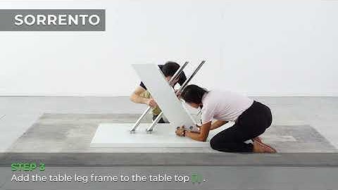 How to assemble the Sorrento High Gloss And Chrome Dining Table from Furniturebox UK