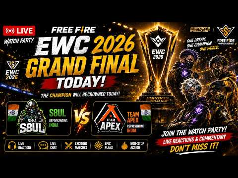 Free Fire EWC 2026 Grand Finals LIVE Watch Party | Reactions & Commentary #EWC2026