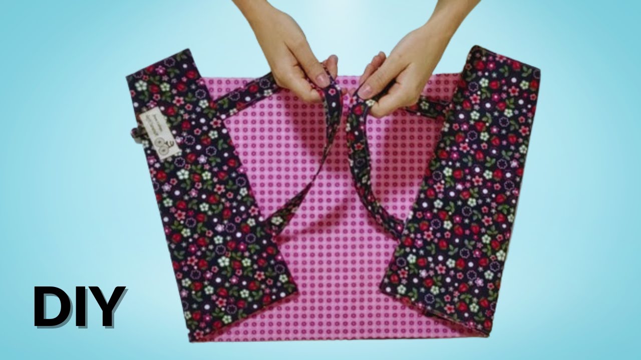 DIY Tote Bag com 3 divisórias 😍 Incrível truque de costura