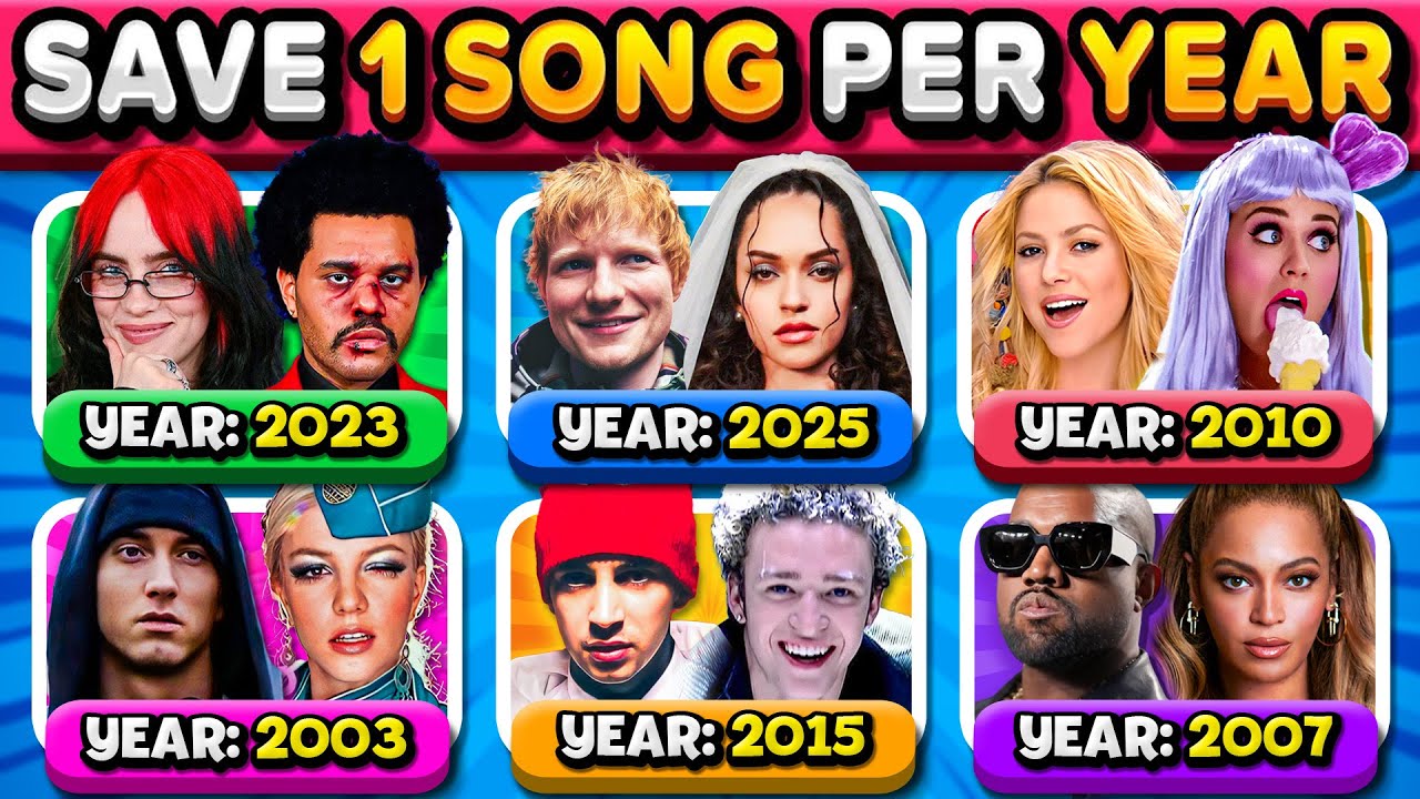 Сохраняйте 1 песню в год 🎵 2000 - 2026🔥 (6 песен каждый год) | Музыкальная викторина 2026